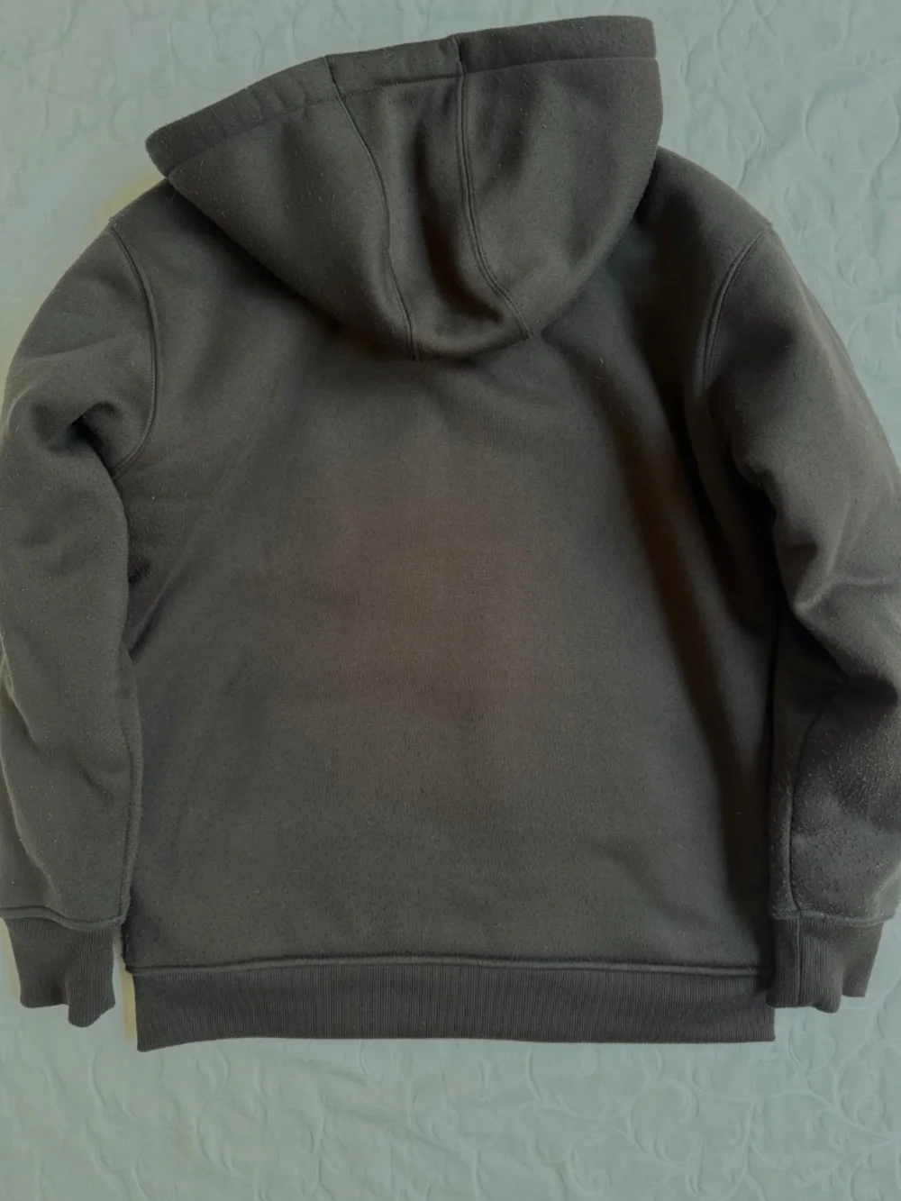 Men’s Thermal Sherpa-Lined Full-Zip Workwear Hoodie Wrangler Black Sz M